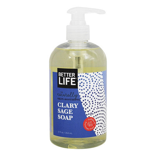 Better Life Go Forth And Conquer Natural Liquid Hand Soap, Clary Sage And Citrus - 12 Oz